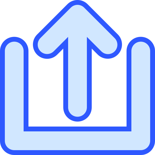 hochladen Generic Blue icon