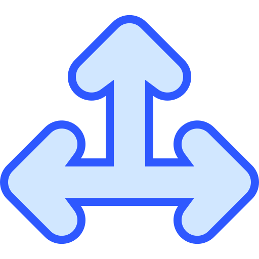 t-splitsing Generic Blue icoon