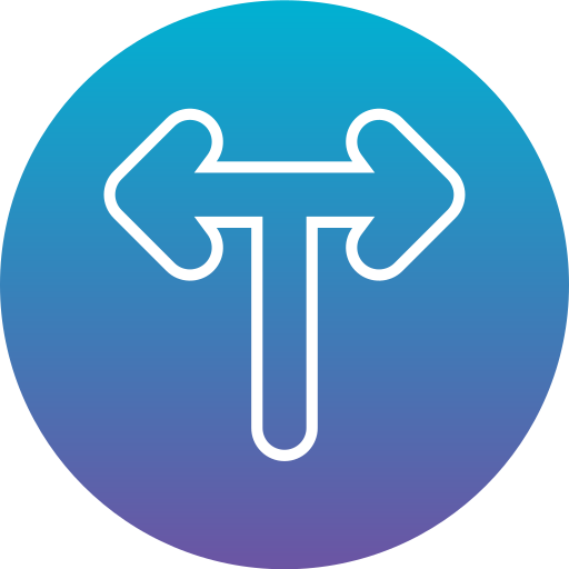 unión en t Generic Flat Gradient icono