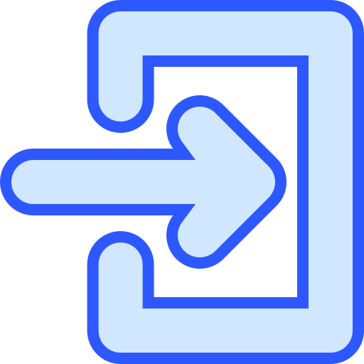 ログイン Generic Blue icon