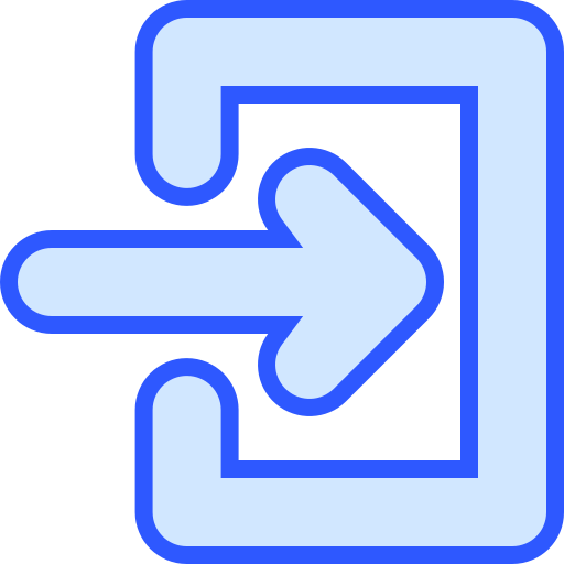 Log in Generic Blue icon