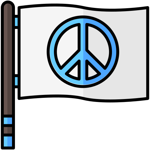 drapeau de la paix Generic Outline Color Icône