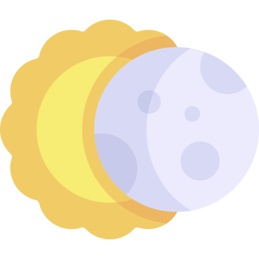 eclipse Kawaii Flat Ícone