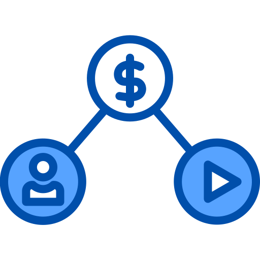 Monetization Generic Blue icon