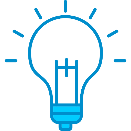 Lightbulb Generic Blue icon
