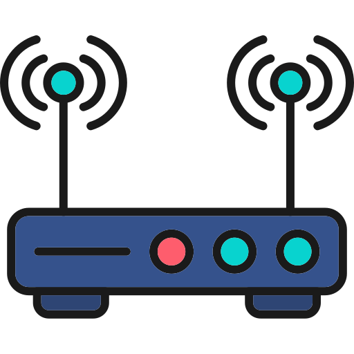 router senza fili Generic Outline Color icona