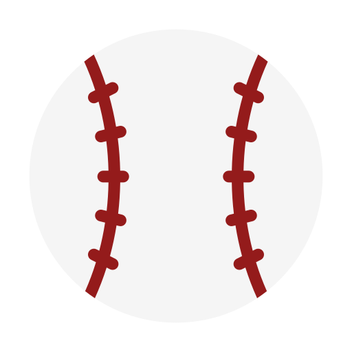 palla da baseball Generic Flat icona