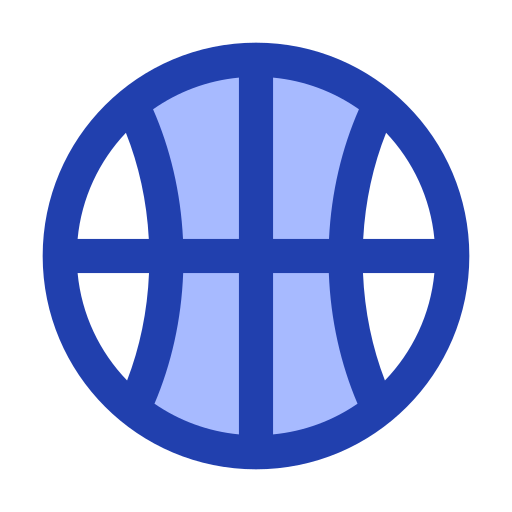 piłka do koszykówki Generic Blue ikona