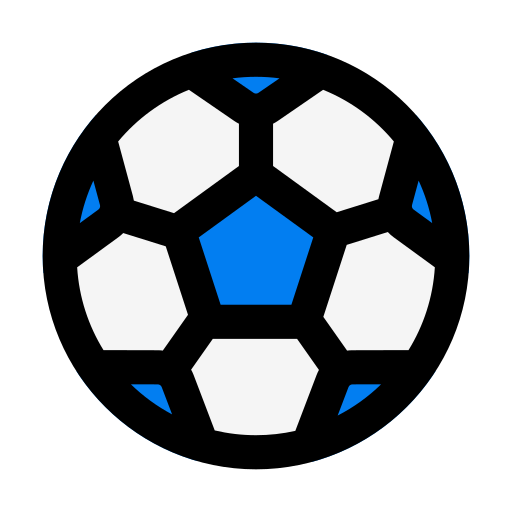 pelota de fútbol Generic Outline Color icono