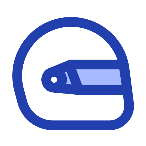 casco de carreras Generic Blue icono