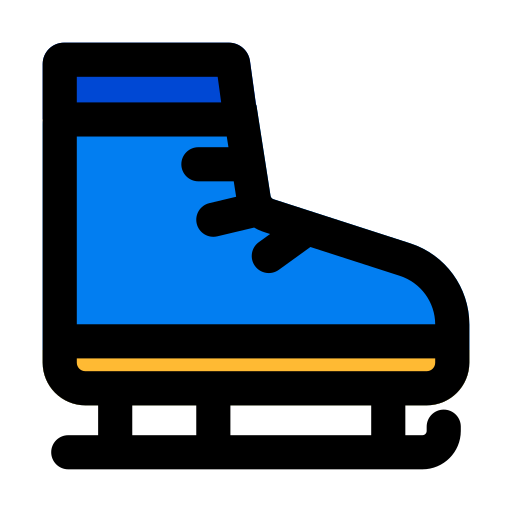 scarpe da pattinaggio sul ghiaccio Generic Outline Color icona