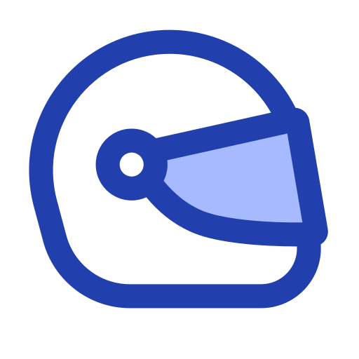 casco de carreras Generic Blue icono