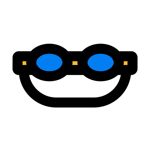 Swimming glasses Generic Outline Color icon