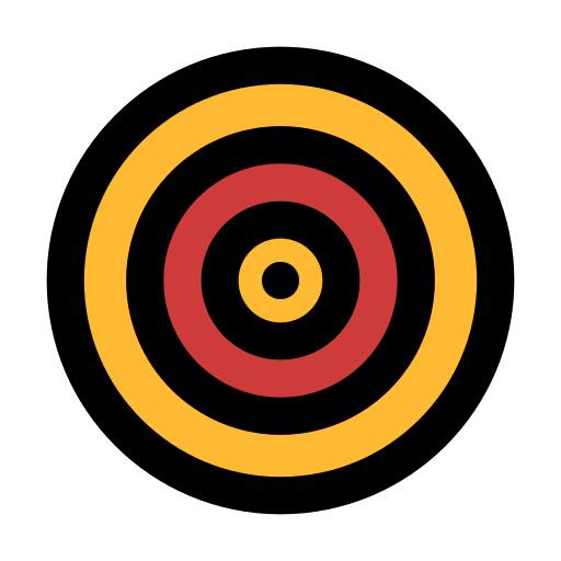 Target Generic Outline Color icon