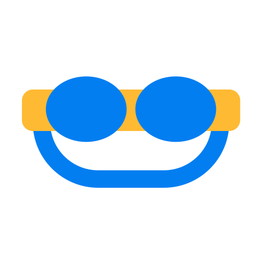 zwembril Generic Flat icoon