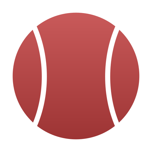 pelota de tenis Generic Flat Gradient icono