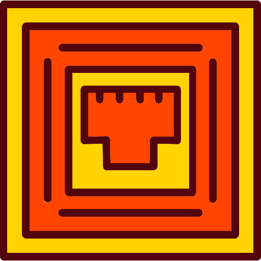 rj11 Generic Outline Color icono