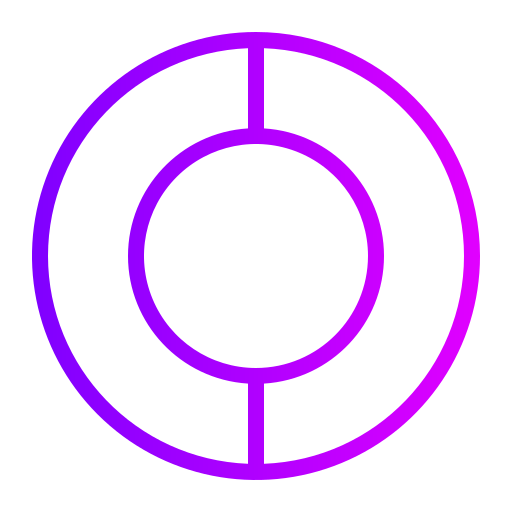 wykres kołowy Generic Gradient ikona