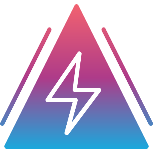 znak energii elektrycznej Generic Flat Gradient ikona