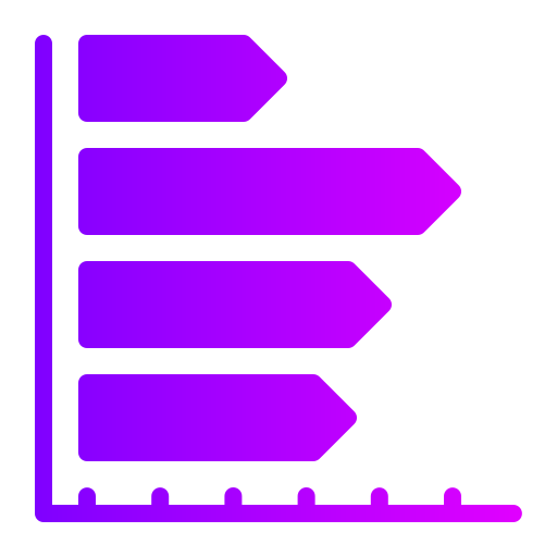 Bar chart Generic Flat Gradient icon
