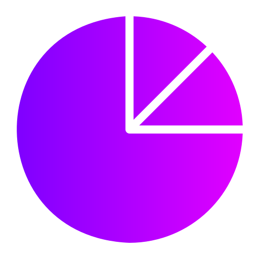 diagramme circulaire Generic Flat Gradient Icône