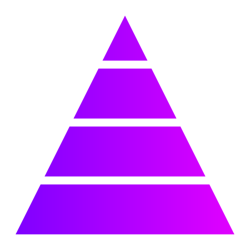 Pyramid chart Generic Flat Gradient icon