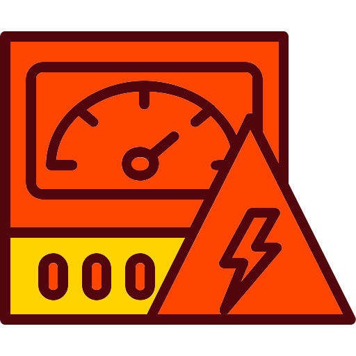 medidor de electricidad Generic Outline Color icono