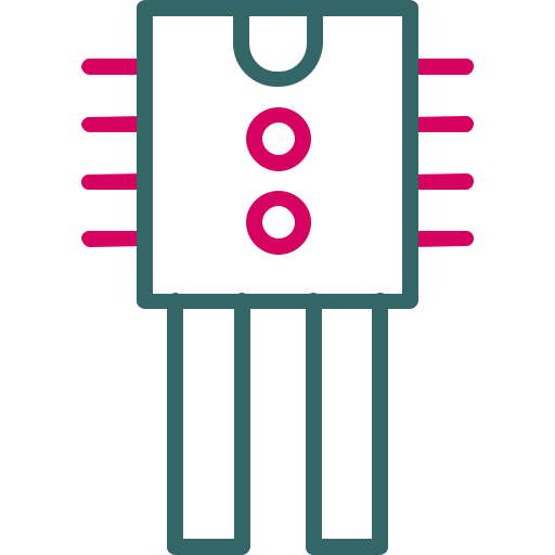 transistor Generic Outline Color Icône