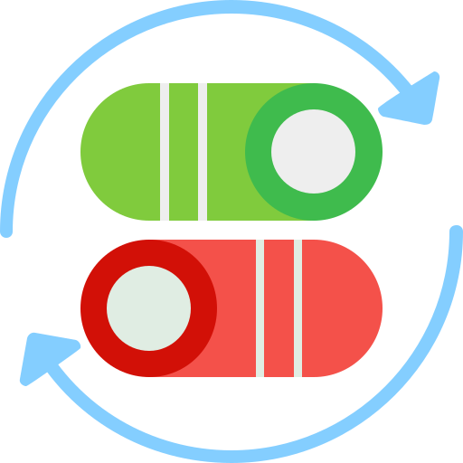 interruptor de transferencia Generic Flat icono