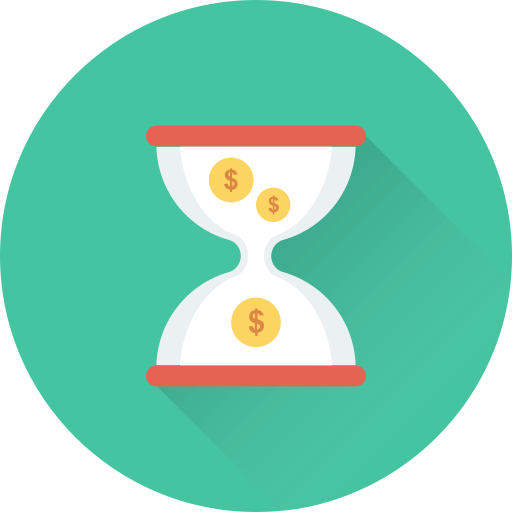 Time is money Generic Circular icon