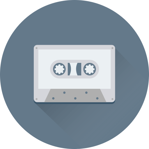 Cassette tape Generic Circular icon