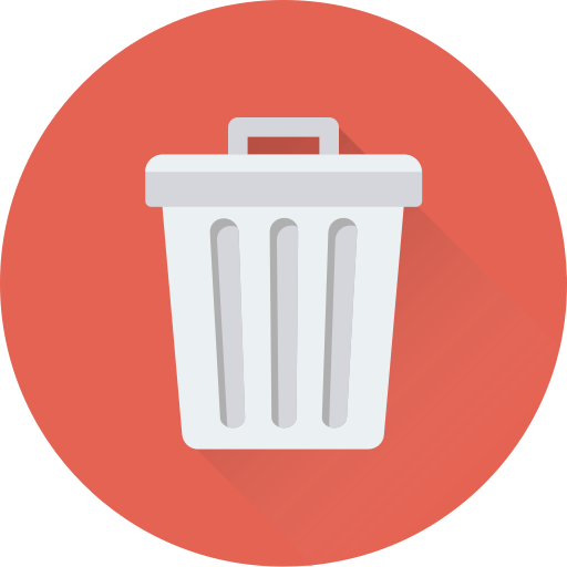 Trash can Generic Circular icon