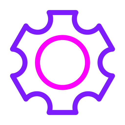Cog Generic Outline Color icon