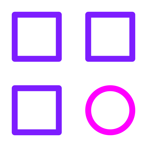 menú Generic Outline Color icono