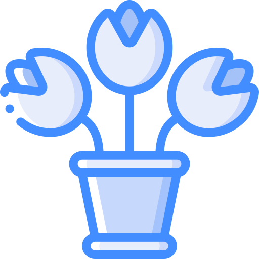 Tulips Basic Miscellany Blue icon