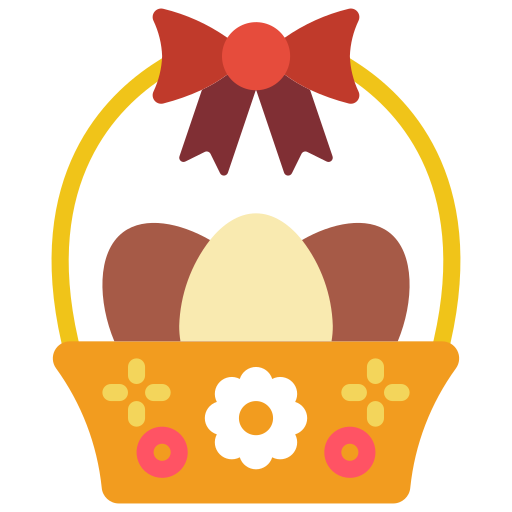 Eggs basket Basic Miscellany Flat icon