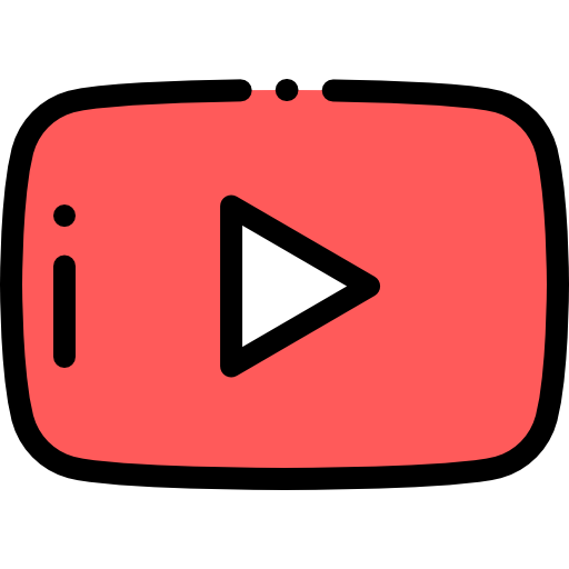 Youtube Detailed Rounded Lineal color icon