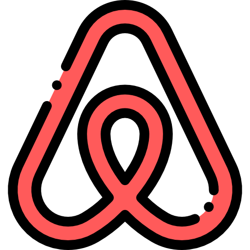 airbnb Detailed Rounded Lineal color ikona