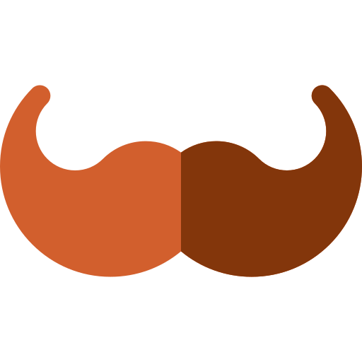 Moustache Basic Rounded Flat icon