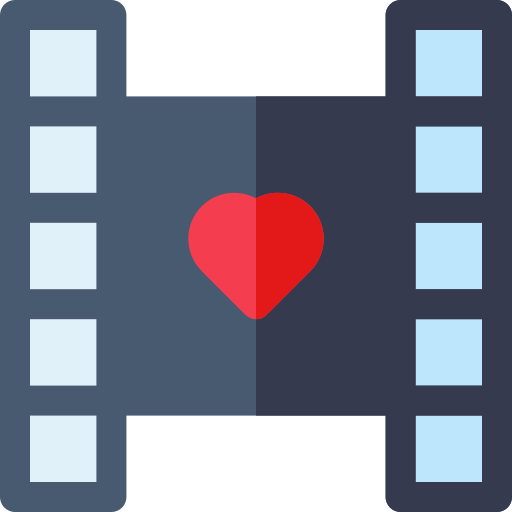 video Basic Rounded Flat icon