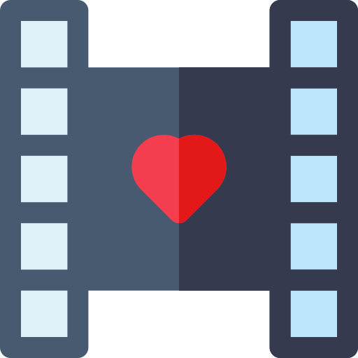 video Basic Rounded Flat icoon