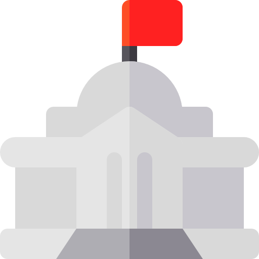 gobierno Basic Rounded Flat icono