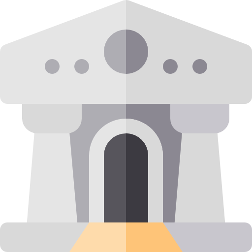 palacio de justicia Basic Rounded Flat icono
