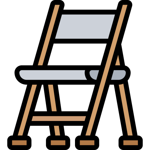 접는 의자 Meticulous Lineal Color icon