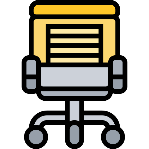 Office chair Meticulous Lineal Color icon