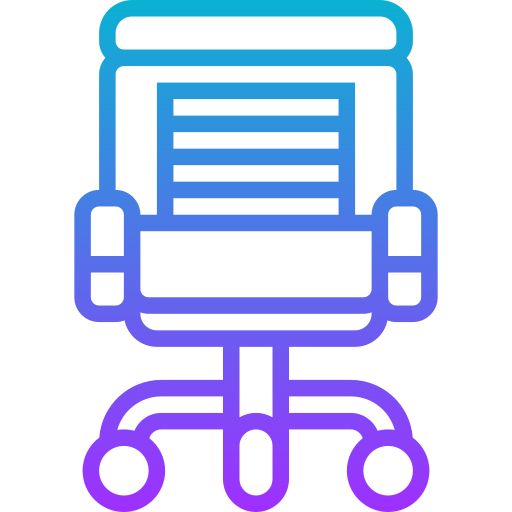 Office chair Meticulous Gradient icon