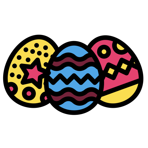 uova di pasqua Generic Outline Color icona