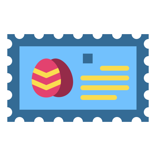 pocztówka Generic Flat ikona