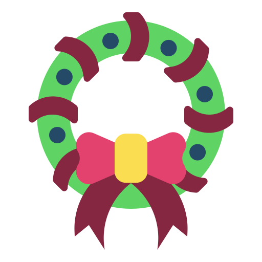 Christmas wreath Generic Flat icon
