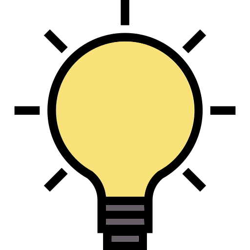idee glühbirne Generic Outline Color icon